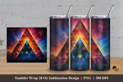 Triangle Fantasy Tumbler Wrap Sublimation Design 3 Product Image 1