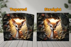 3D Cute Deer Tumbler Wrap Design Product Image 3