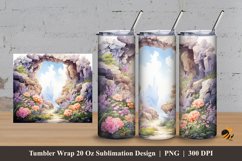 Happy Door Tumbler Wrap Sublimation Design 3 Product Image 1