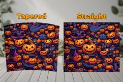 3D Halloween Doodle Art Tumbler Wrap Design Product Image 3
