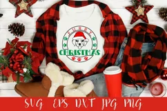 Furry Christmas SVG, Funny Dog Animal Christmas SVG Product Image 3