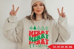 Merry Christmas SVG Cut File, Christmas Shirt SVG PNG Product Image 3