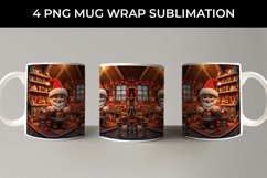 Santa&#039;s Workshop Wonders Mug: Joyful Christmas Preparations, Product Image 3