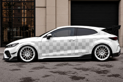 Sporty 3-Door Hatchback Car Mockup Set Product Image 3
