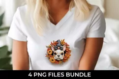 3D Halloween French Bulldog Dog T-shirt Sublimation PNG Product Image 3