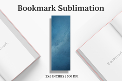 Blue Texture Bookmark Sublimation Product Image 1