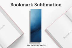 Blue Texture Bookmark Sublimation Product Image 1
