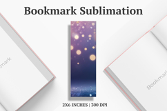 Golden Bokeh Bookmark Sublimation Product Image 1
