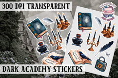 Gothic sticker sheet Magic Scrapbook PNG Spells Witch Product Image 1