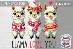 Valentine Love Animals Cute Quote Sublimation Design PNG Product Image 1