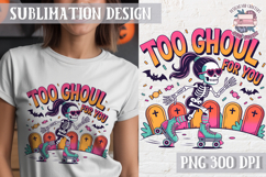Halloween Skeleton Clipart PNG Sublimation Colored Sarcastic Product Image 1