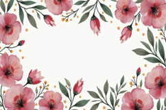 Floral Frame Background Product Image 1