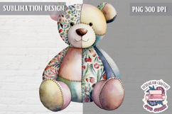 Cute Patchwork Animal Sublimation Design PNG kids t-shirt Product Image 1