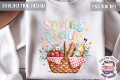 Cute Easter Quote Sublimation Design PNG Spring Flower Product Image 1