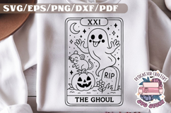 Halloween Tarot Card black and white SVG Design Quotes PNG Product Image 1