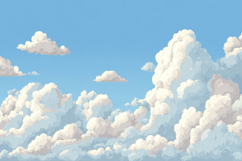 Blue Sky Clouds Background Product Image 1