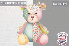 Cute Patchwork Animal Sublimation Design PNG kids t-shirt Product Image 1