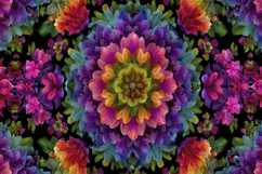 Colorful Floral Mandala Background Product Image 1