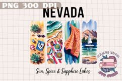 USA STATE America Brushstrokes PNG Watercolor Design Sign Product Image 1