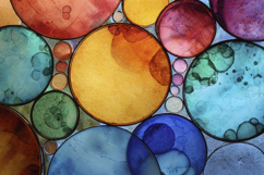 Colorful Abstract Circles Art Background Wallpaper Product Image 1