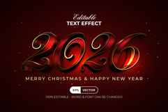 2026 New Year Text Effect Gold Style Product Image 1