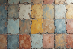 Vintage Square Ceramic Tiles Background Wallpaper Product Image 1