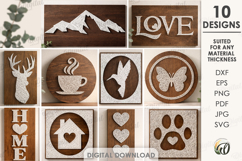 String Arts Decors Bundle Laser Cut. Wall Decor SVG Product Image 1