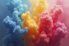 Colorful Smoke Clouds Background Wallpaper Product Image 1