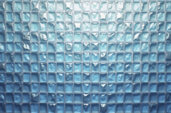 Blue Glass Mosaic Tiles Background Wallpaper Product Image 1