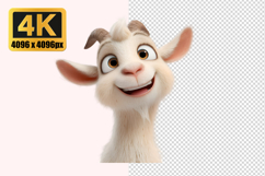 Cartoon Goat Transparent PNG Product Image 1