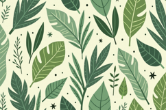 Green Leaves Pattern Background Product Image 1