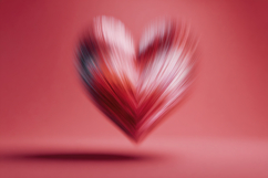 Pink Blur Heart Background Wallpaper Product Image 1