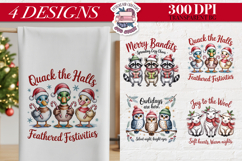 Christmas Cute Animals Clipart PNG Sublimation 4 Design Product Image 1