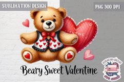 Valentine Love Animals Cute Quote Sublimation Design PNG Product Image 1