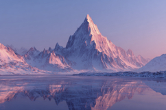 Snowy Mountain Background Wallpaper Product Image 1