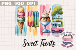 Brush Stroke Summer Holidays Sublimation Design PNG Beach Product Image 1