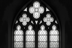 Black and White Window Background Wallpaper Product Image 1