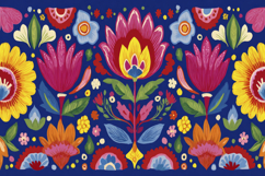 Mexican Flower Art Background Product Image 1
