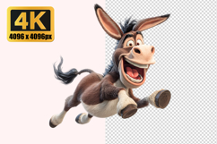 Donkey with Jumping Transparent PNG Product Image 1