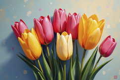 Colorful Tulips Background Wallpaper Product Image 1