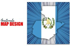 Guatemala Independence Day Map Design Product Image 1