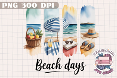 Brush Stroke Summer Holidays Sublimation Design PNG Beach Product Image 1