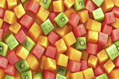 Fruit Cubes Background Wallpaper Product Image 1