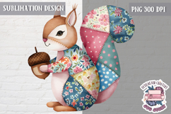 Cute Patchwork Animal Sublimation Design PNG kids t-shirt Product Image 1