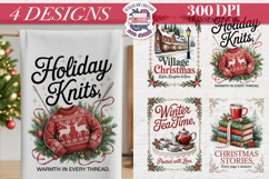 Christmas Vintage Quote Clipart PNG Sublimation 4 Design Product Image 1