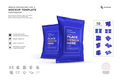 Snack Packaging Pouch Mockup Template Bundle 2 Product Image 1