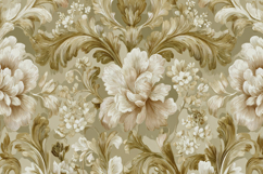 Green Floral Pattern Background Product Image 1