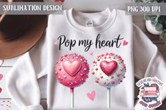 Valentine Love Quote Cute Heart Sublimation Design PNG Sweet Product Image 1