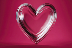 Heart with Pink Background Wallpaper Product Image 1