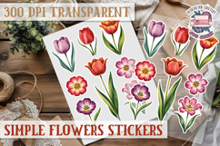Summer Flowers sticker Scrapbook PNG Botanical Beach Product Image 1